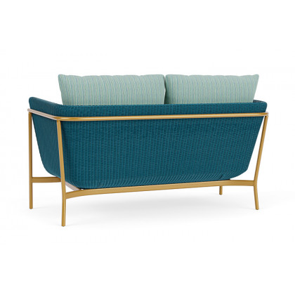Lloyd Flanders™ Solstice Loveseat  - Peacock, Metallic Gold