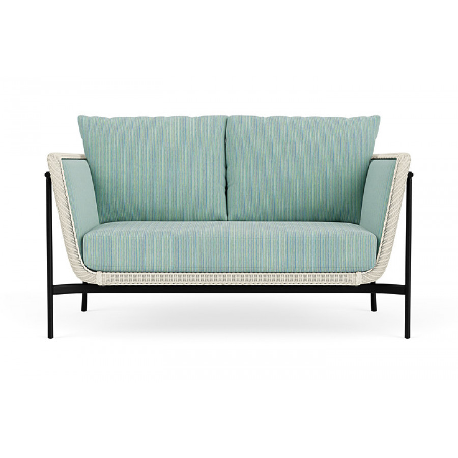 Lloyd Flanders™ Solstice Loveseat  - Ivory, Ebony