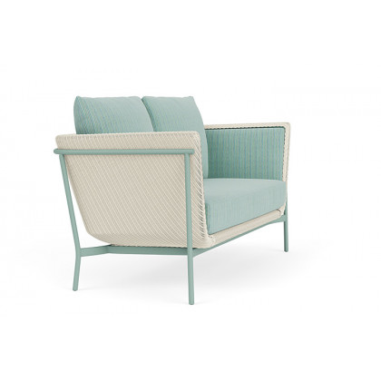 Lloyd Flanders™ Solstice Loveseat  - Ivory, Sea Glass