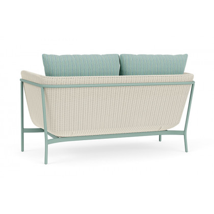 Lloyd Flanders™ Solstice Loveseat  - Ivory, Sea Glass