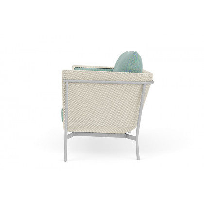 Lloyd Flanders™ Solstice Loveseat  - Ivory, Metallic Silver