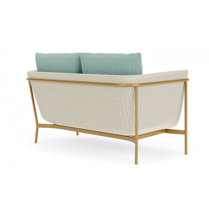 Lloyd Flanders™ Solstice Loveseat  - Ivory, Metallic Gold