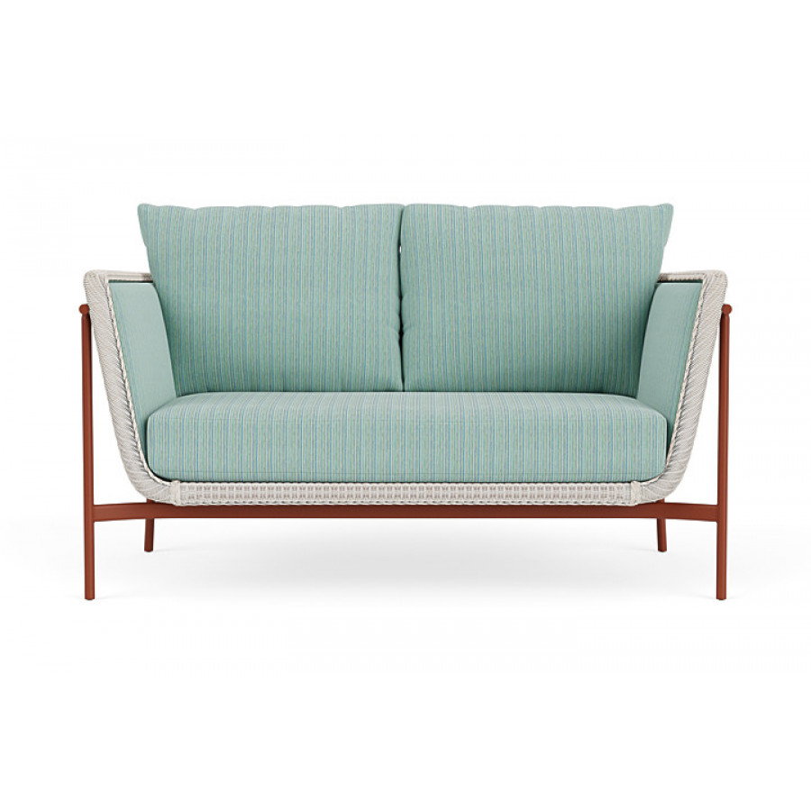Lloyd Flanders™ Solstice Loveseat  - Antique White, Terracotta