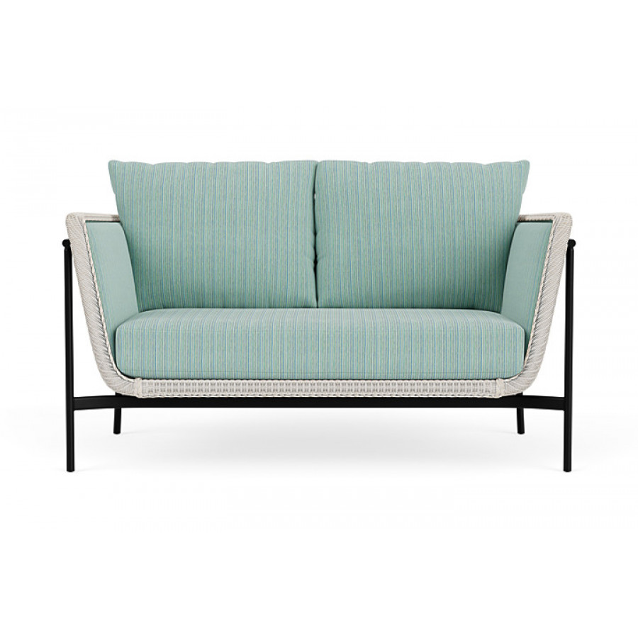 Lloyd Flanders™ Solstice Loveseat  - Antique White, Ebony