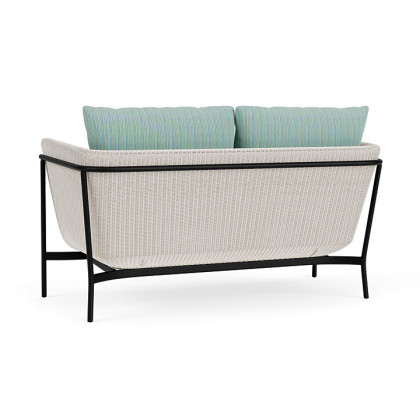 Lloyd Flanders™ Solstice Loveseat  - Antique White, Ebony