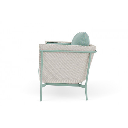 Lloyd Flanders™ Solstice Loveseat  - Antique White, Sea Glass
