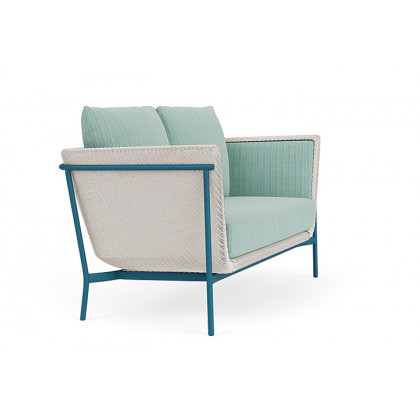 Lloyd Flanders™ Solstice Loveseat  - Antique White, Peacock