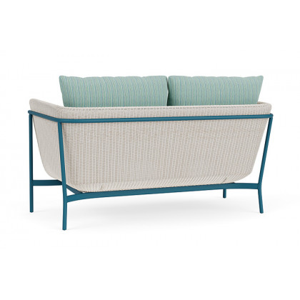 Lloyd Flanders™ Solstice Loveseat  - Antique White, Peacock