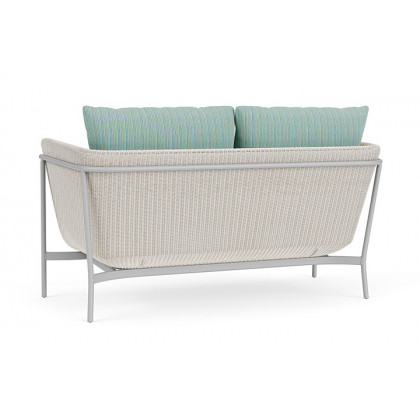 Lloyd Flanders™ Solstice Loveseat  - Antique White, Metallic Silver