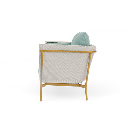 Lloyd Flanders™ Solstice Loveseat  - Antique White, Metallic Gold