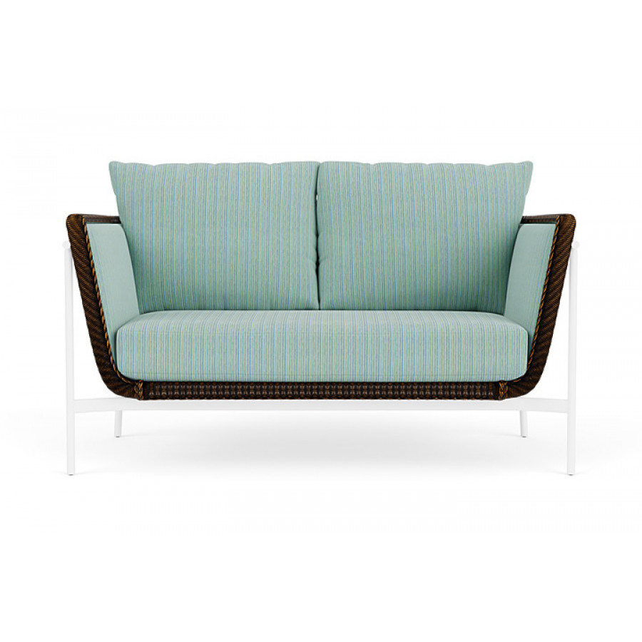 Lloyd Flanders™ Solstice Loveseat  - Mink, Matte White