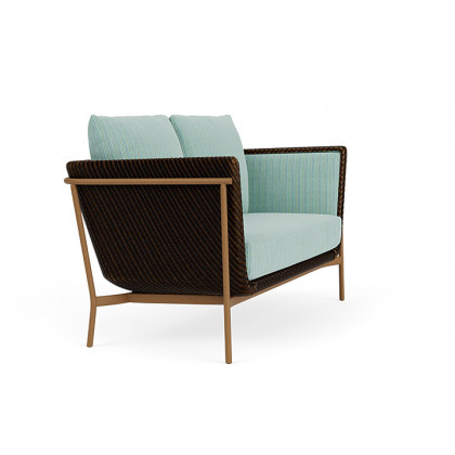 Lloyd Flanders™ Solstice Loveseat  - Mink, Hickory