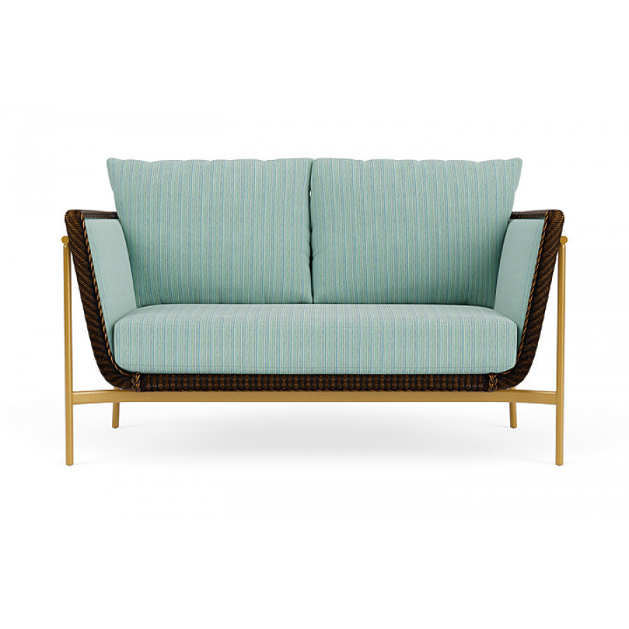 Lloyd Flanders™ Solstice Loveseat  - Mink, Metallic Gold