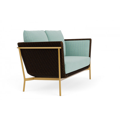 Lloyd Flanders™ Solstice Loveseat  - Mink, Metallic Gold