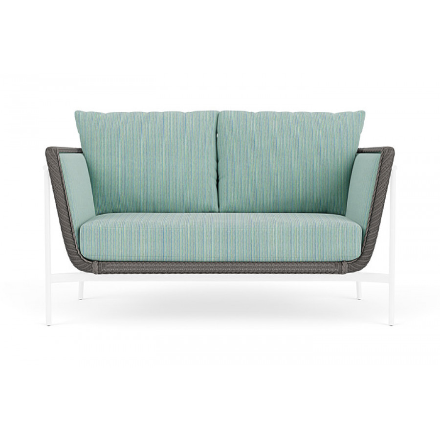 Lloyd Flanders™ Solstice Loveseat  - Pewter, White
