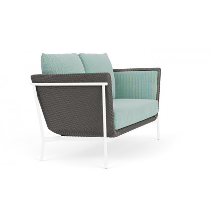 Lloyd Flanders™ Solstice Loveseat  - Pewter, White