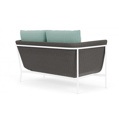 Lloyd Flanders™ Solstice Loveseat  - Pewter, White