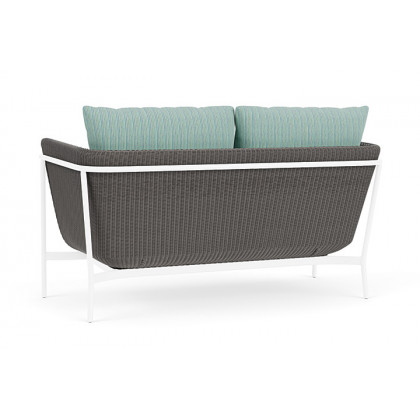 Lloyd Flanders™ Solstice Loveseat  - Pewter, White