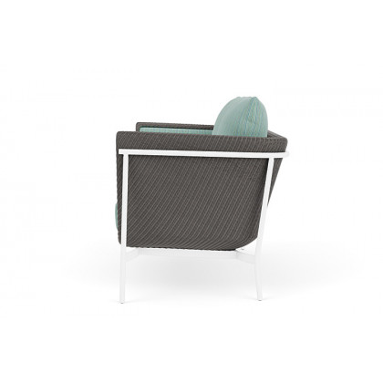 Lloyd Flanders™ Solstice Loveseat  - Pewter, Matte White