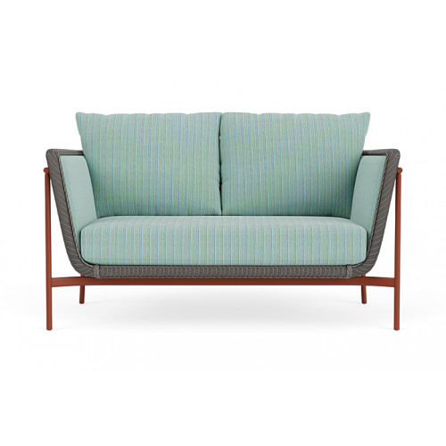 Lloyd Flanders™ Solstice Loveseat  - Pewter, Terracotta