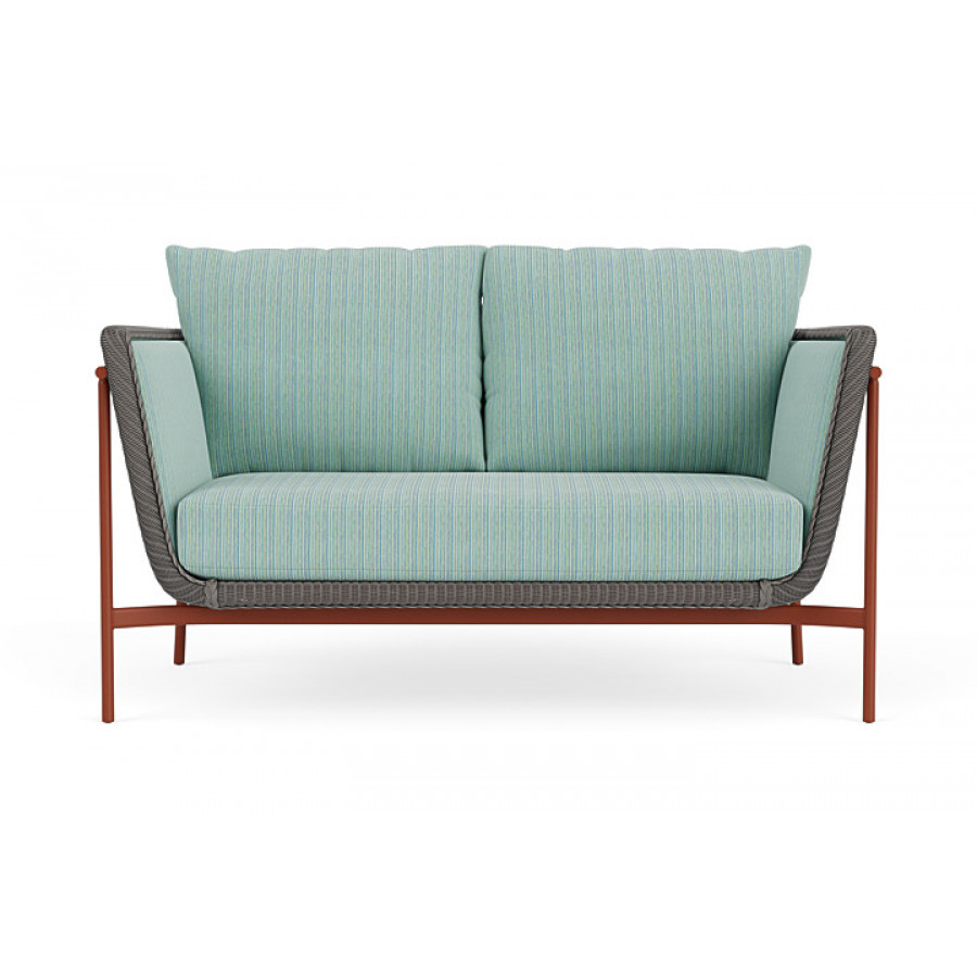 Lloyd Flanders™ Solstice Loveseat  - Pewter, Terracotta