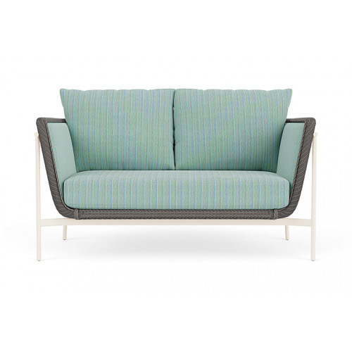 Lloyd Flanders™ Solstice Loveseat  - Pewter, Ivory