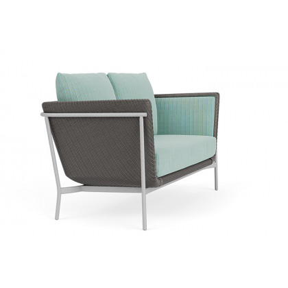 Lloyd Flanders™ Solstice Loveseat  - Pewter, Metallic Silver