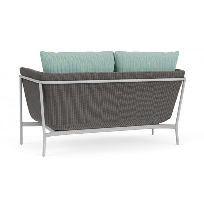 Lloyd Flanders™ Solstice Loveseat  - Pewter, Metallic Silver