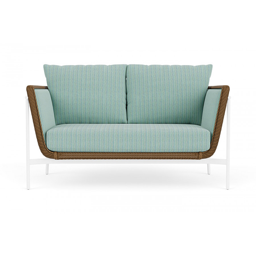 Lloyd Flanders™ Solstice Loveseat  - Hickory, Matte White