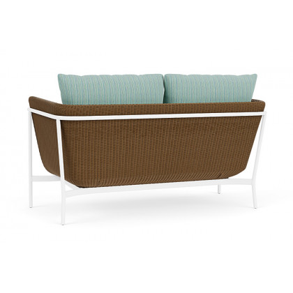 Lloyd Flanders™ Solstice Loveseat  - Hickory, Matte White