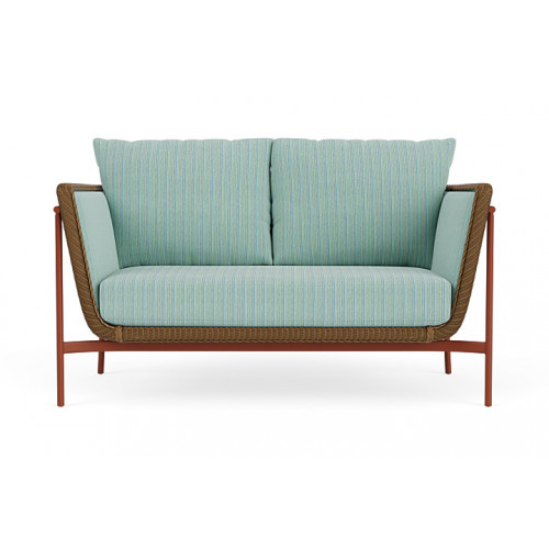 Lloyd Flanders™ Solstice Loveseat  - Hickory, Terracotta