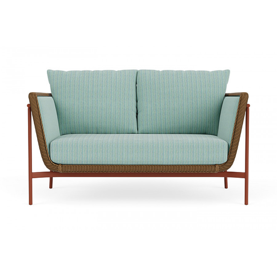 Lloyd Flanders™ Solstice Loveseat  - Hickory, Terracotta