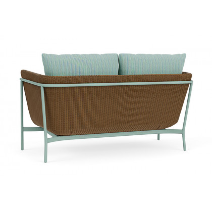 Lloyd Flanders™ Solstice Loveseat  - Hickory, Sea Glass