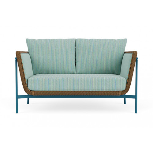 Lloyd Flanders™ Solstice Loveseat  - Hickory, Peacock