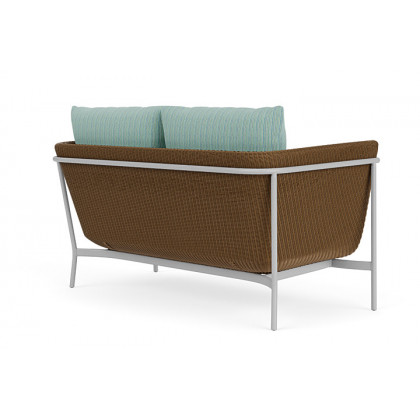 Lloyd Flanders™ Solstice Loveseat  - Hickory, Metallic Silver