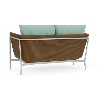 Lloyd Flanders™ Solstice Loveseat  - Hickory, Metallic Silver