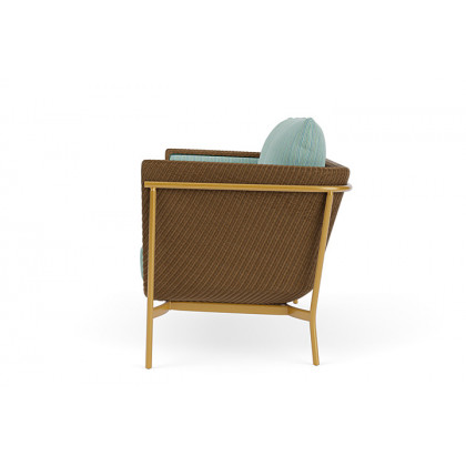 Lloyd Flanders™ Solstice Loveseat  - Hickory, Metallic Gold
