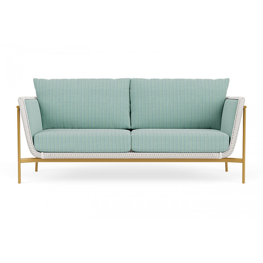 Lloyd Flanders™ Solstice Sofa  - White, Metallic Gold