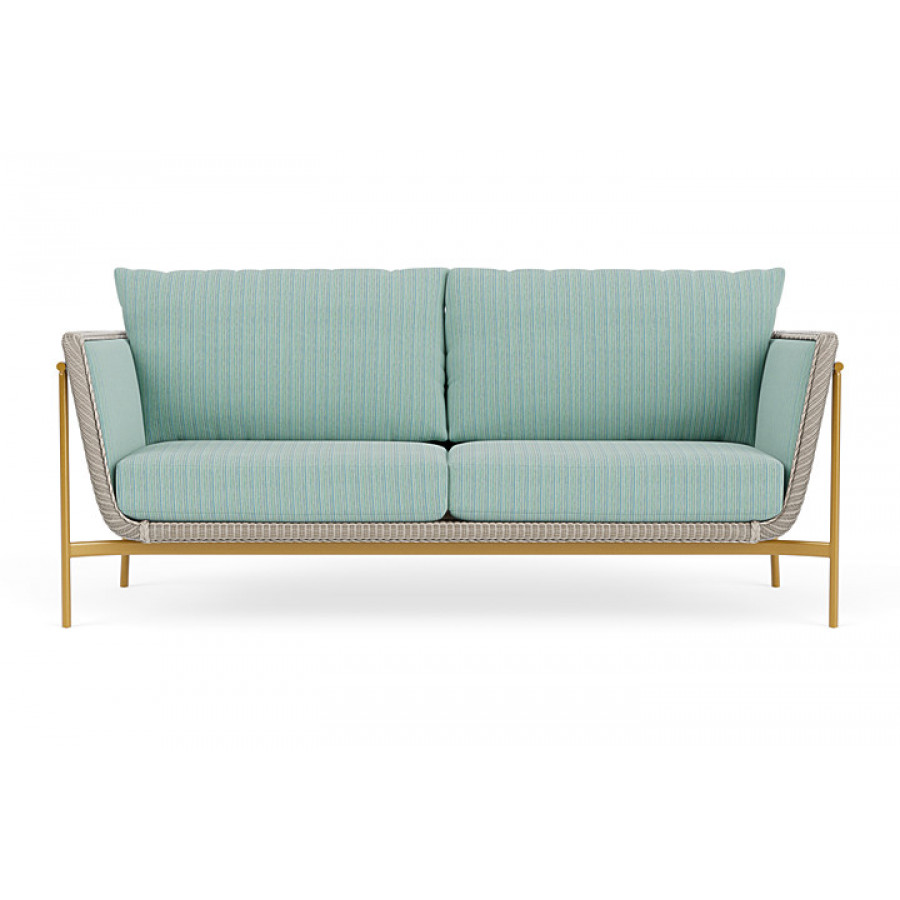 Lloyd Flanders™ Solstice Sofa  - Linen, Metallic Gold