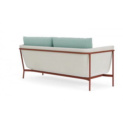 Lloyd Flanders™ Solstice Sofa  - Matte White, Terracotta