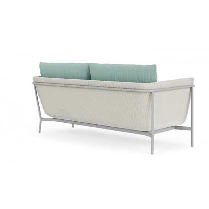 Lloyd Flanders™ Solstice Sofa  - Matte White, Metallic Silver