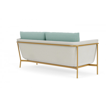 Lloyd Flanders™ Solstice Sofa  - Matte White, Metallic Gold