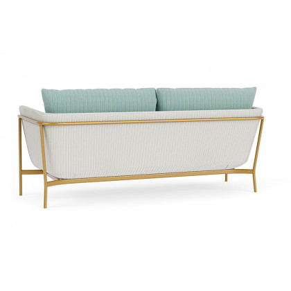 Lloyd Flanders™ Solstice Sofa  - Matte White, Metallic Gold