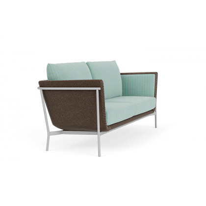 Lloyd Flanders™ Solstice Sofa  - Bark, Metallic Silver