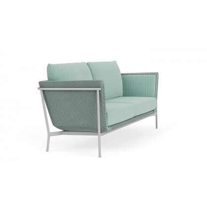 Lloyd Flanders™ Solstice Sofa  - Sea Glass, Metallic Silver