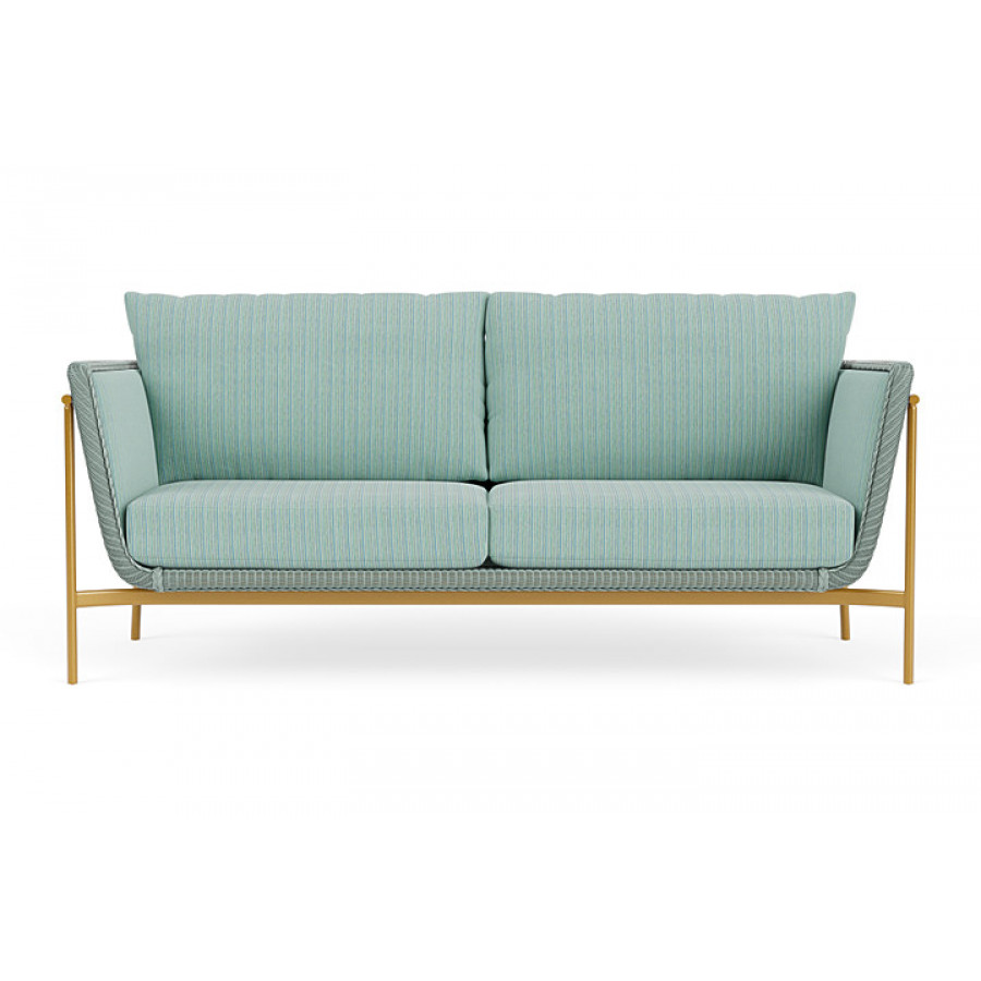 Lloyd Flanders™ Solstice Sofa  - Sea Glass, Metallic Gold