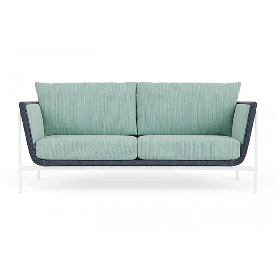Lloyd Flanders™ Solstice Sofa  - Denim Blue, Matte White