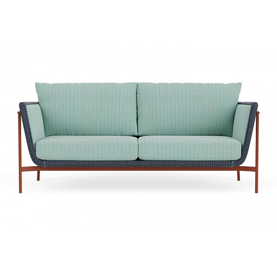 Lloyd Flanders™ Solstice Sofa  - Denim Blue, Terracotta