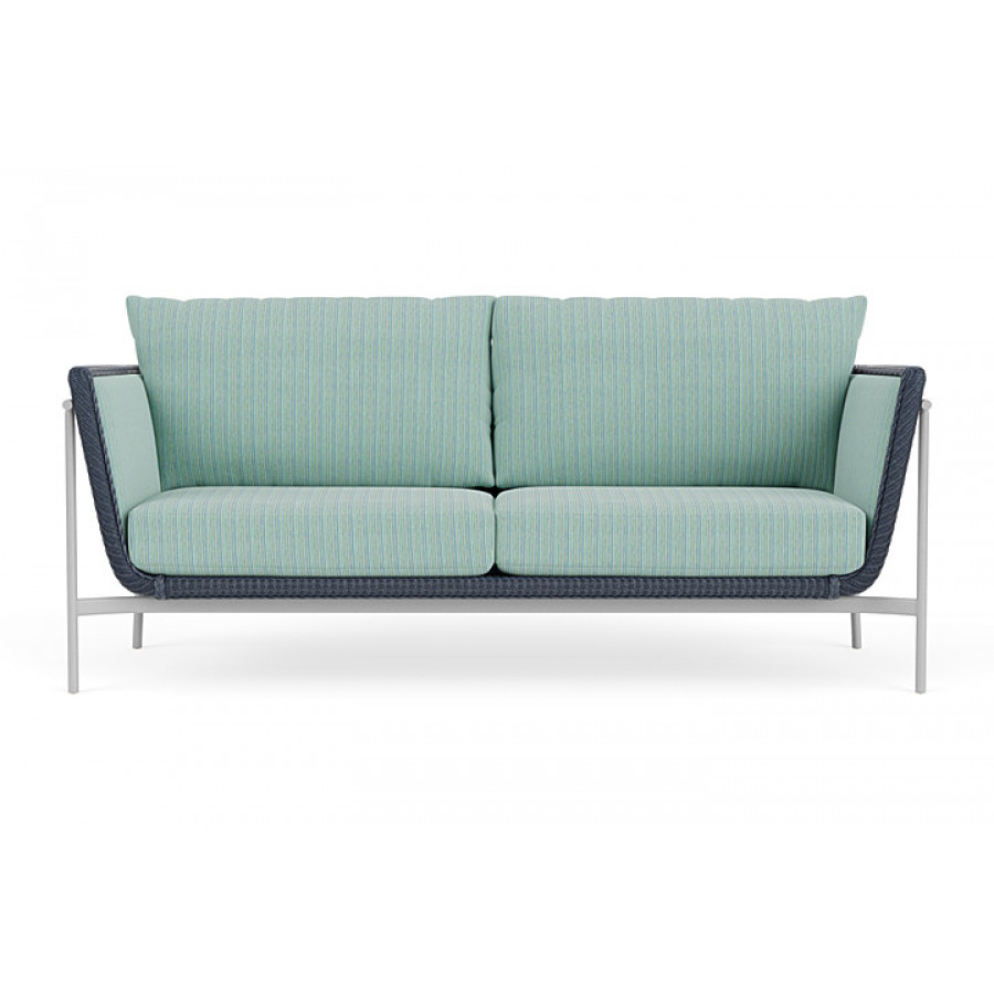 Lloyd Flanders™ Solstice Sofa  - Denim Blue, Metallic Silver