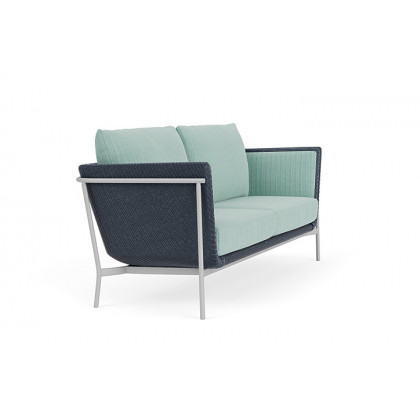 Lloyd Flanders™ Solstice Sofa  - Denim Blue, Metallic Silver